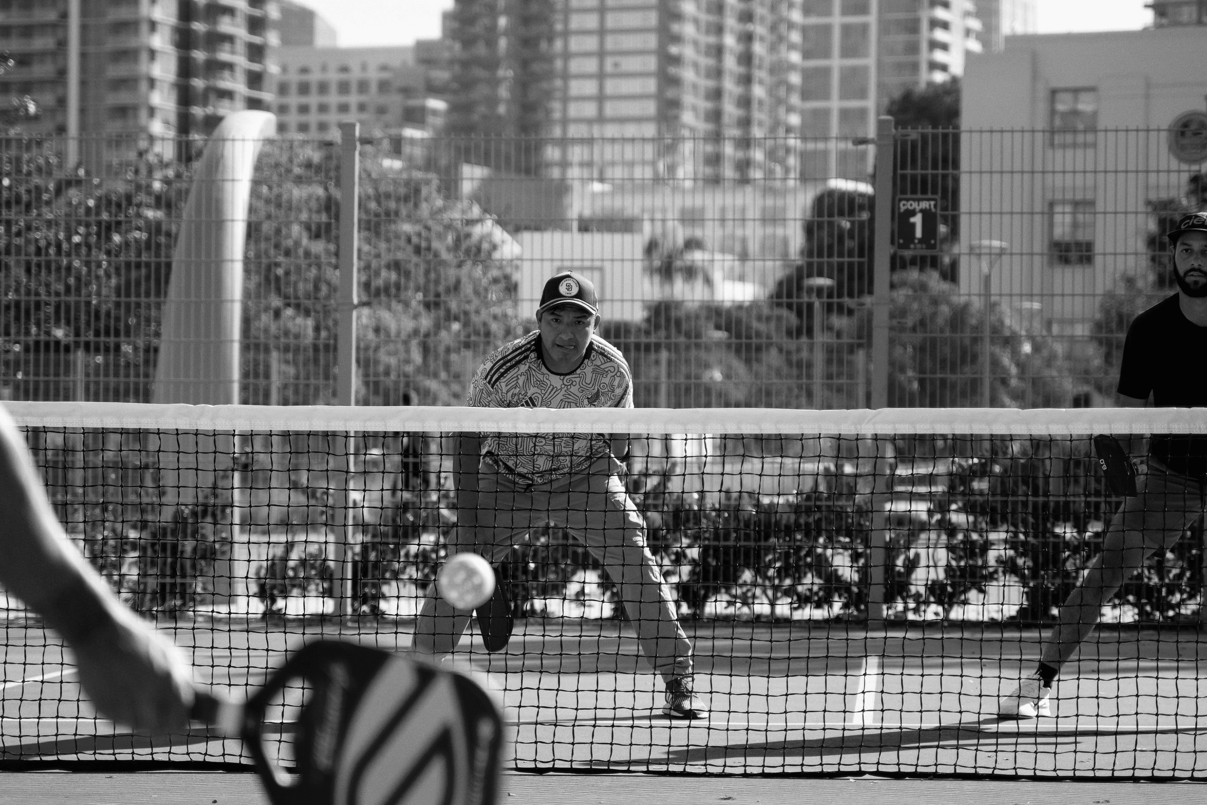 Pickleball court background