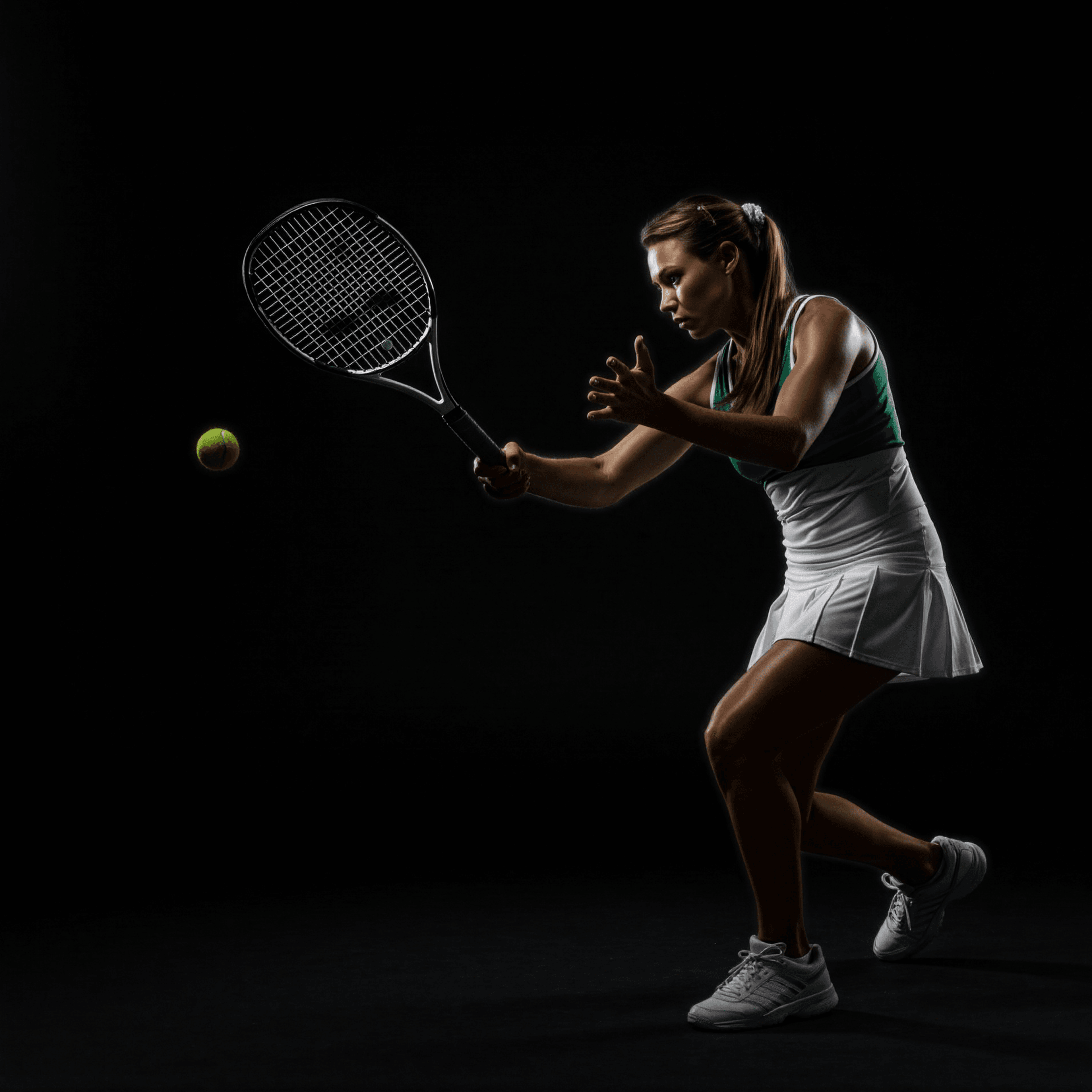 Tennis player illustration